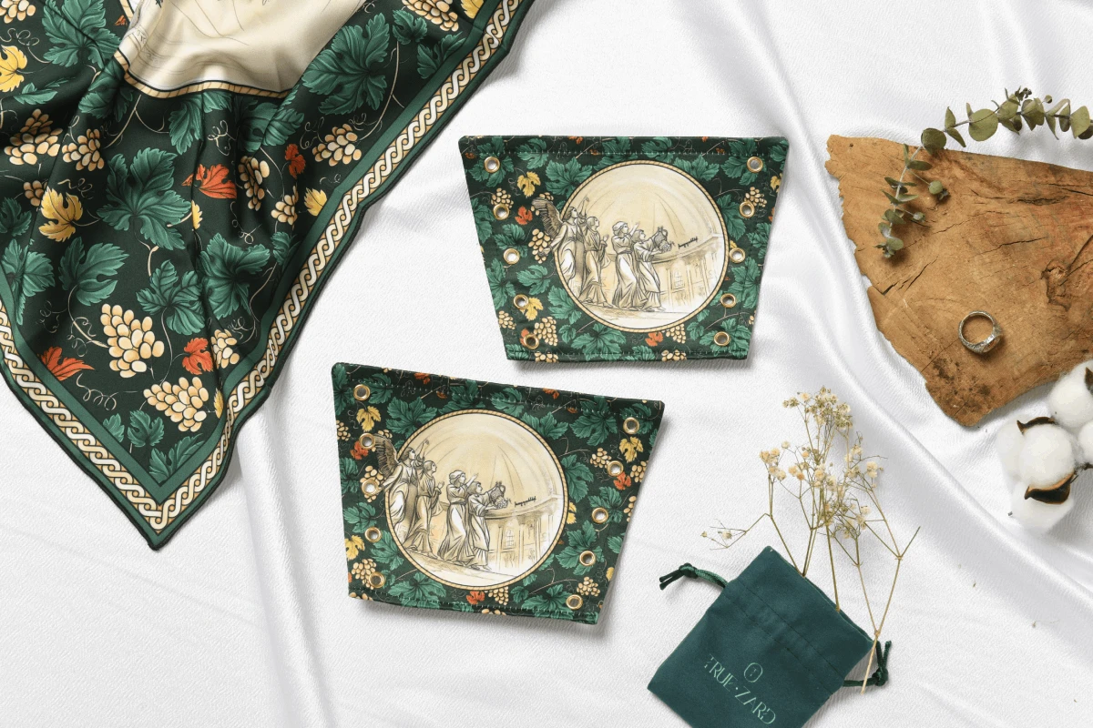 Խաղողօրհնեք կանաչ կորսետ թևնոցներ