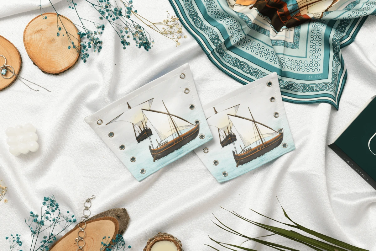 Կիլիկիան նավեր փիրուզագույն կորսետ թևնոցներ