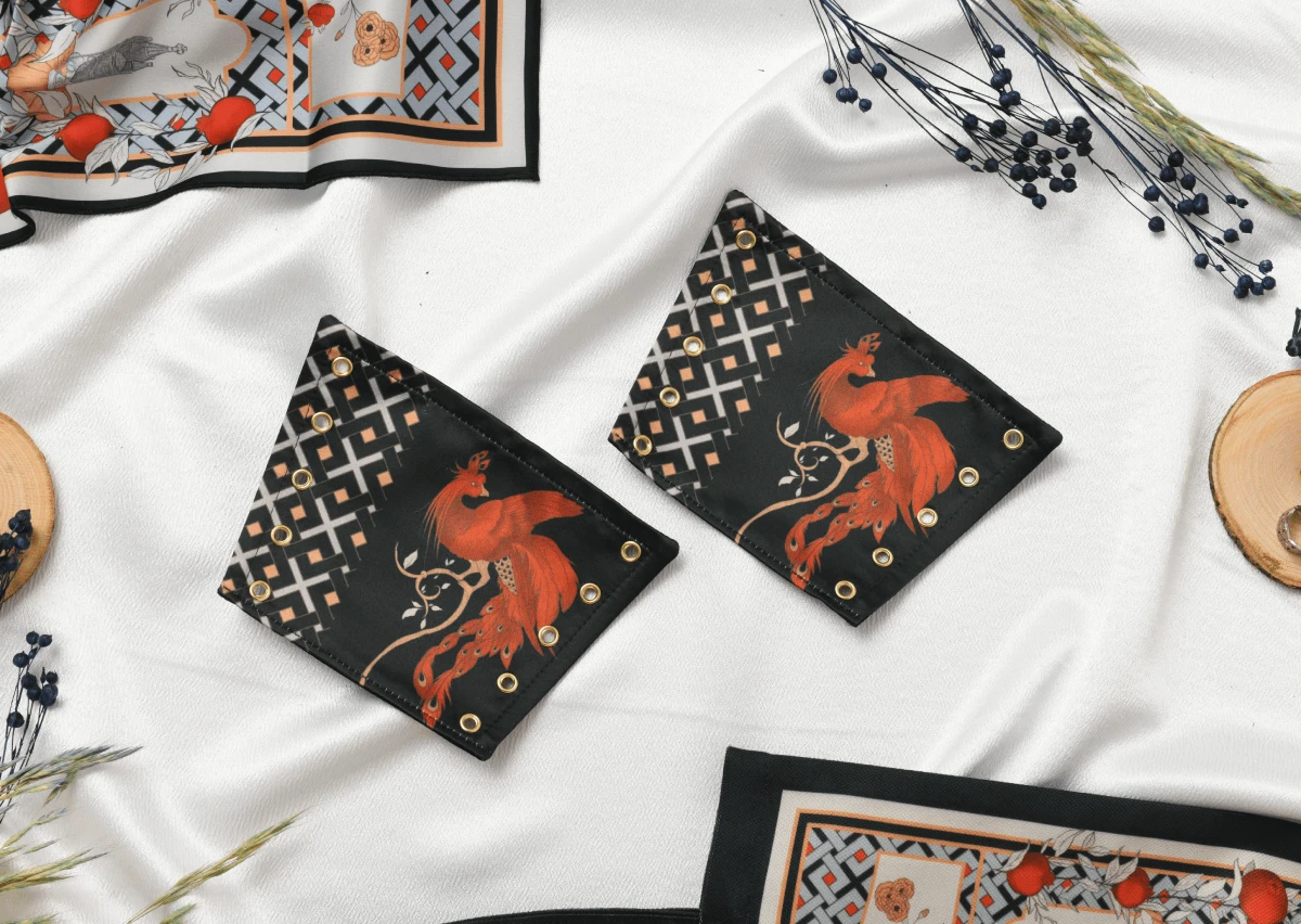 Կարմիր փյունիկ կորսետ թևնոցներ