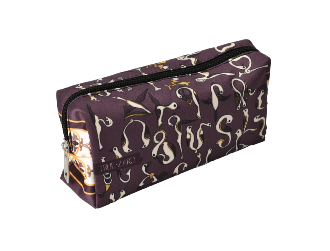 Մաշտոցյան զարդ վիոլետ մեծ կոսմետիկ  պայուսակ