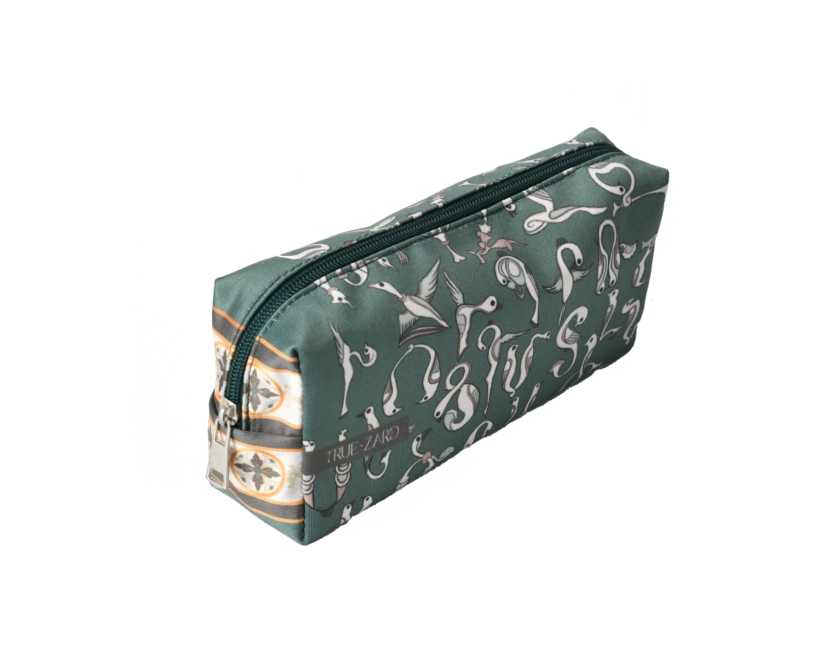 Մաշտոցյան զարդ կանաչ մեծ կոսմետիկ  պայուսակ