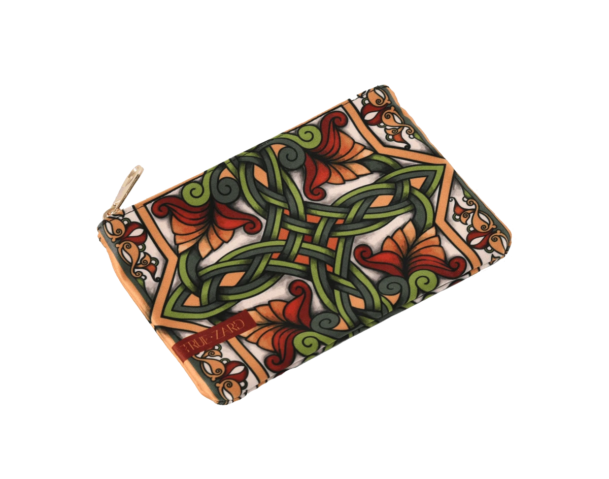 Զարդանախշ նարնջագույն դրամապանակ