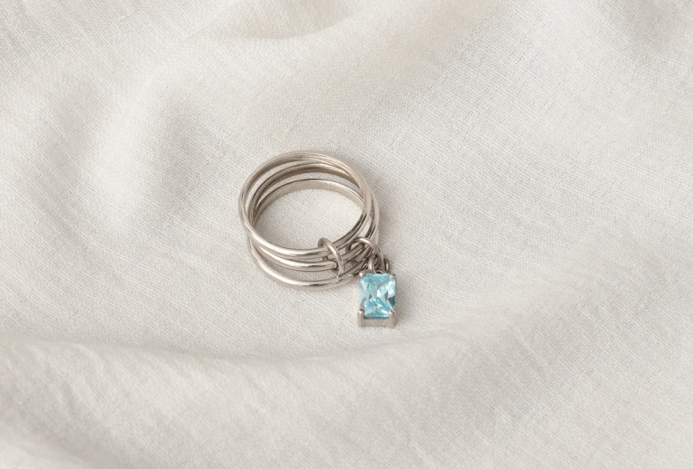 Մատանի բակետ  երկնագույն